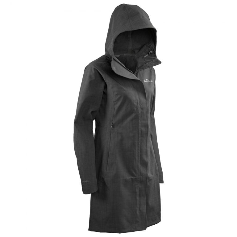 Long Black Waterproof Coat