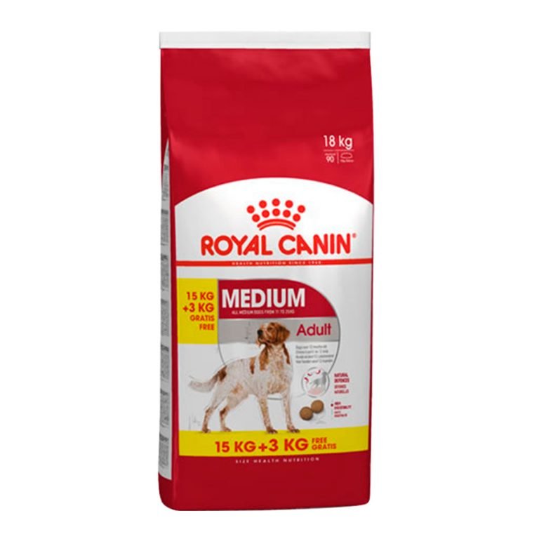 Royal Canin Medium 15kg 3kg Free